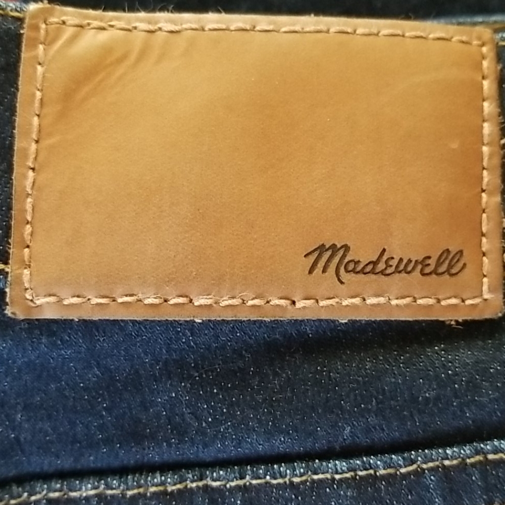 Madewell Women's Skinny Dark Blue Mid Rise Jeans Size 28 - Picture 9 of 9